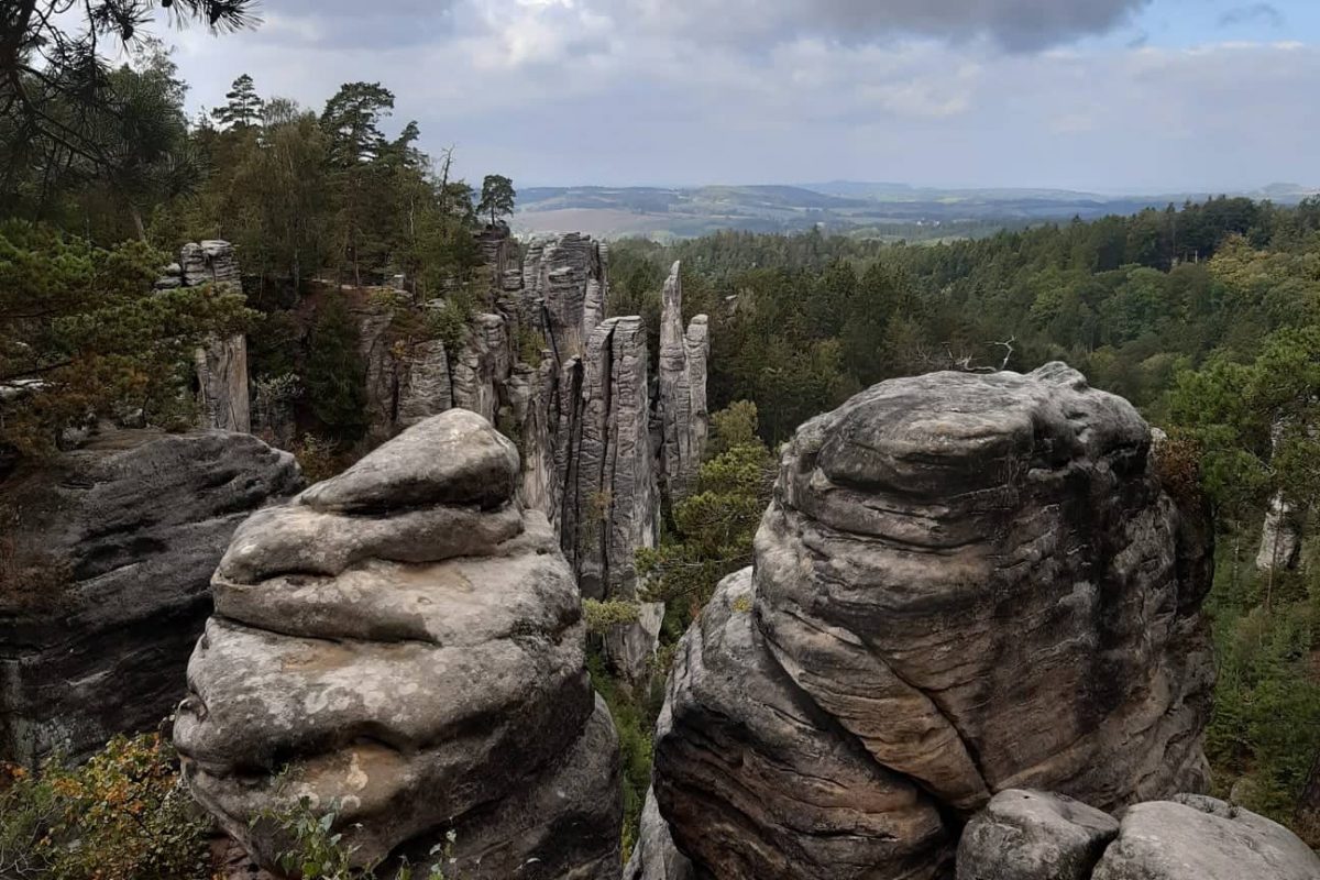 Bohemian Paradise unesco goeopark. The rock formation in the Czech Republic